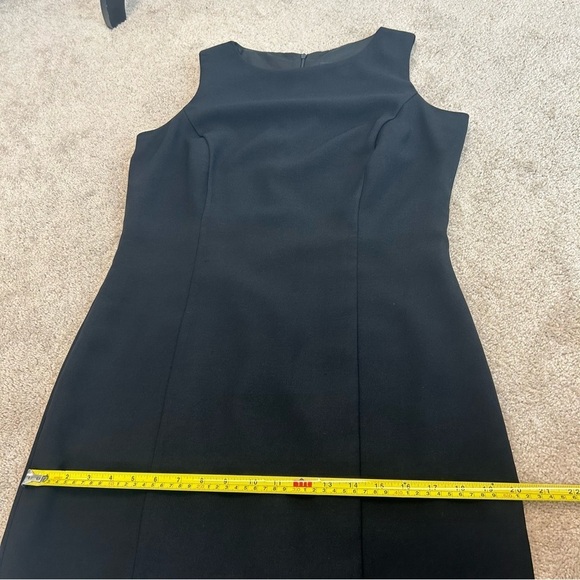 TESSUTI Collection black sleeveless sheath dress 10 business career professional - Picture 13 of 14